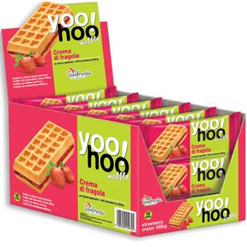 Βάφλα Ambrosia ΥοοΗοο! Γέμιση φράουλας 50gr