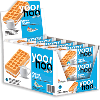 Βάφλα Ambrosia ΥοοΗοο! Γέμιση κρέμας γάλακτος 50gr