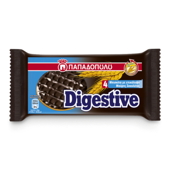Μπισκότα Digestive Παπαδοπούλου Μαύρη Σοκολάτα 67gr