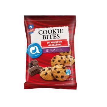 Μπισκότα Αλλατίνη Cookie Bites με Κομμάτια Σοκολάτας 70gr