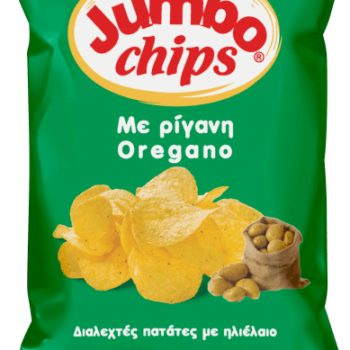 Jumbo Chips Με Pίγανη 50gr