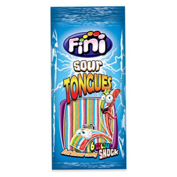 Fini Ζελεδάκια 80-100gr 12τμχ Sour Tongues Εξάχρωμα