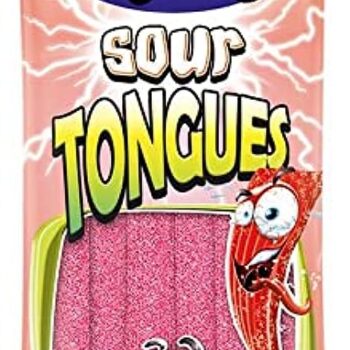 Fini Ζελεδάκια 80-100gr 12τμχ Sour Tongues Φράουλα