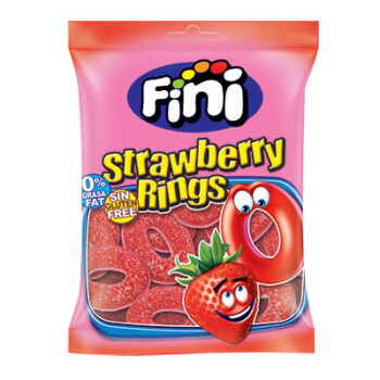 Fini Ζελεδάκια 80-100gr 12τμχ Strawberry Rings