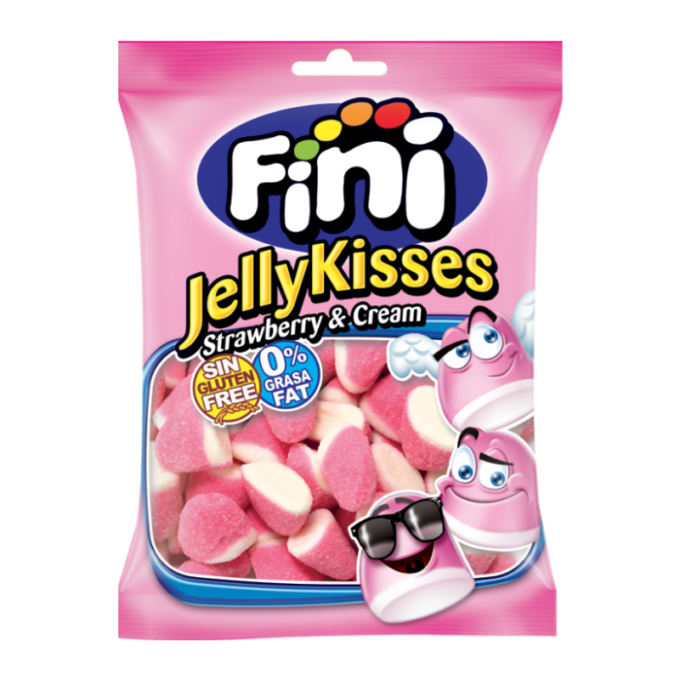 Fini Ζελεδάκια 80-100gr 12τμχ Strawberry Kisses