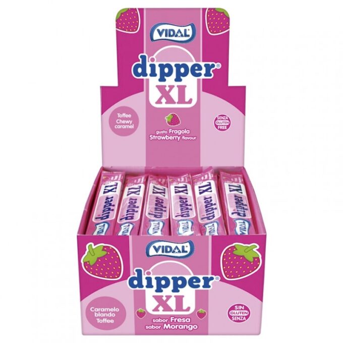 Vidal Dipper XL 100τμχ Φράουλα 10.5gr