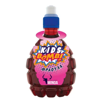 Χυμός Minoa Water Kid's Bomb Φράουλα (330ml)